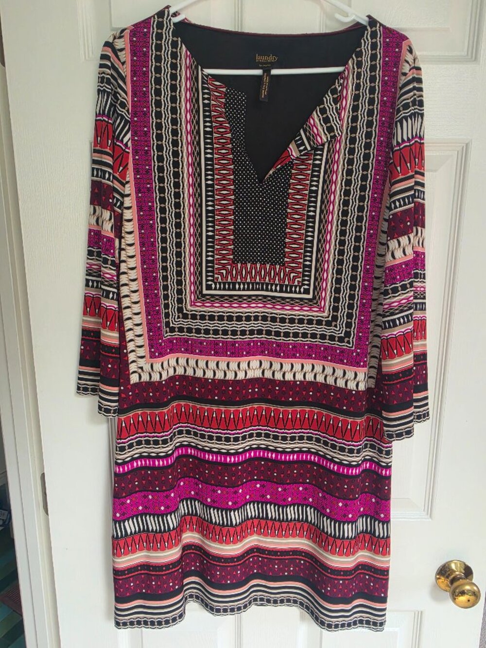 Laundry by Shelli Segal colorful tunic size M